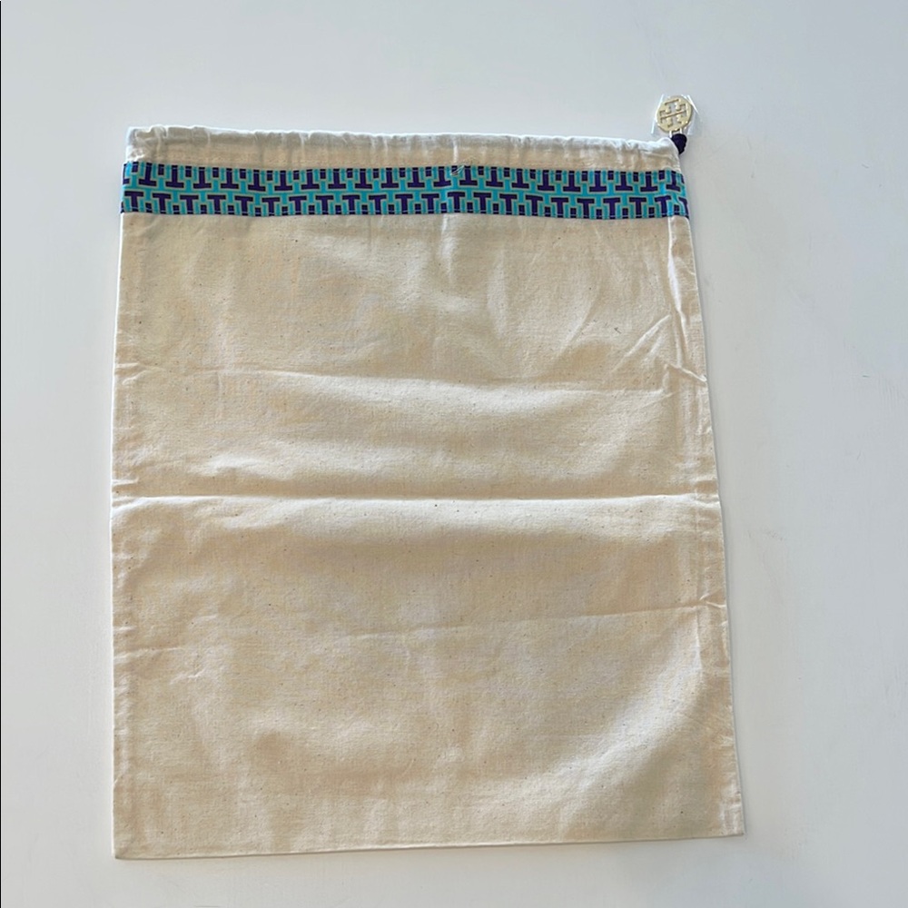 Tory Burch Dust Bag Drawstring Shoes Purse Travel Storage 14" x 12" NEW